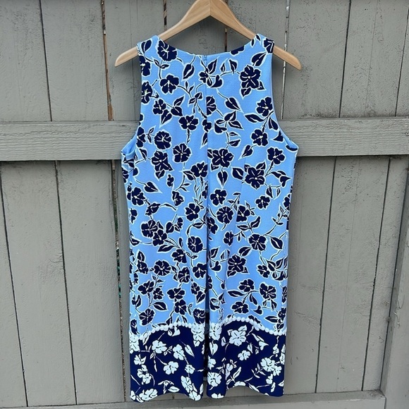 Eliza J Blue Floral Dress Bohemian Cottagecore Spring Summer Feminine Sz… - Picture 5 of 6
